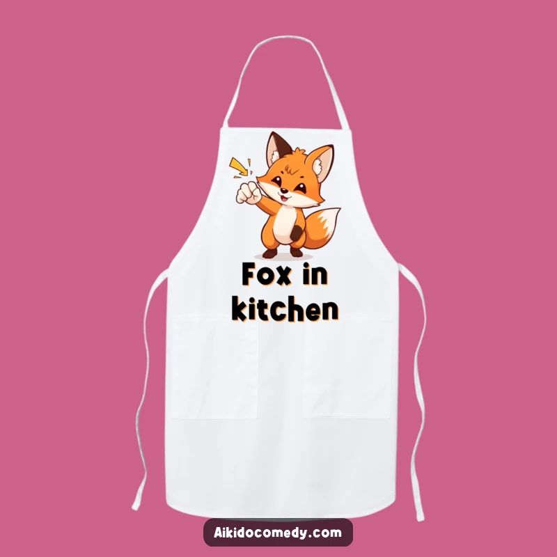 Funny Fox Martial Arts Apron - Dodge Messes with Style!