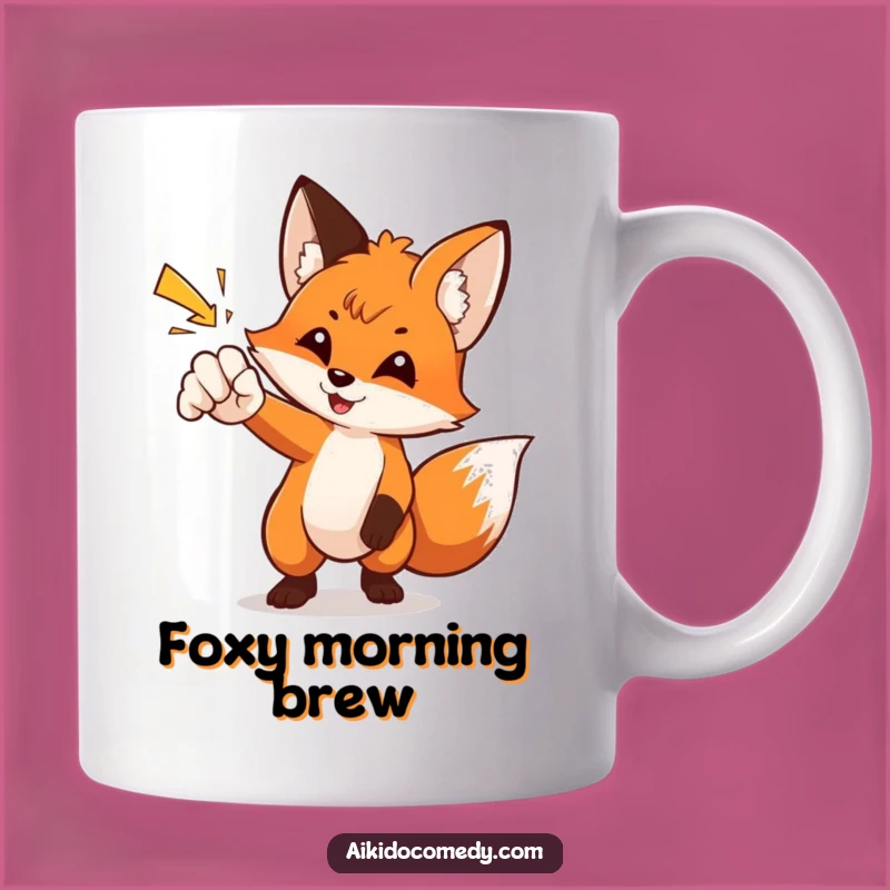 Funny Fox Martial Arts Mug - Clever Gift for Kung Fu & Fox Lovers!