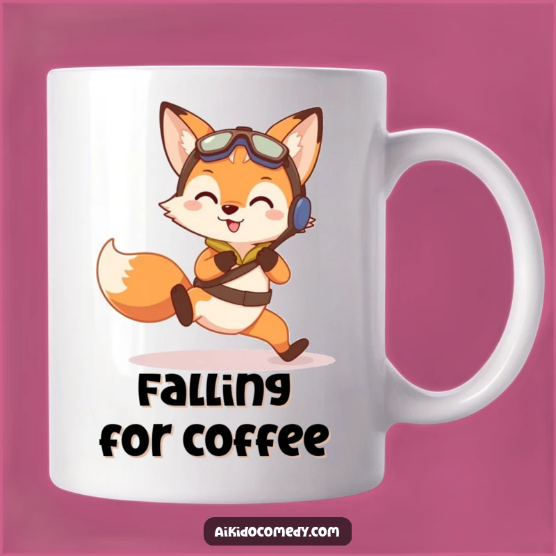Funny Fox Aikido Mug - Gentle Practice Fall Training Gift