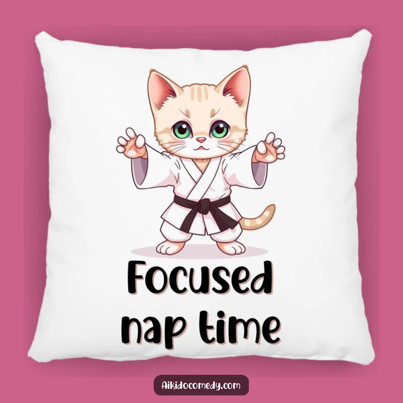 Funny Kitten Aikido Pillow - Cosy Stance Practice Cushion