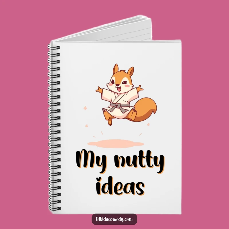 Funny Squirrel Aikido Notebook - Jot Down Ideas with Energy!