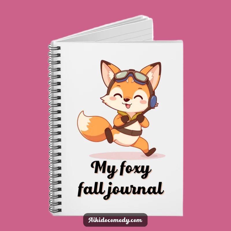 Funny Fox Aikido Notebook - Practice Fall Training Journal