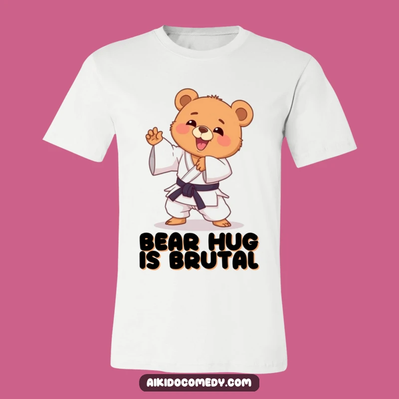 Funny Bear Cub Aikido T-Shirt - Hilarious Martial Arts Tee for Him or Her