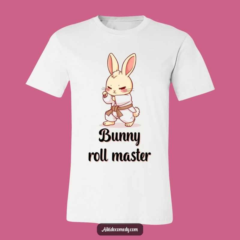 Funny Bunny Aikido T-Shirt - Roll into Fun with This Tee!