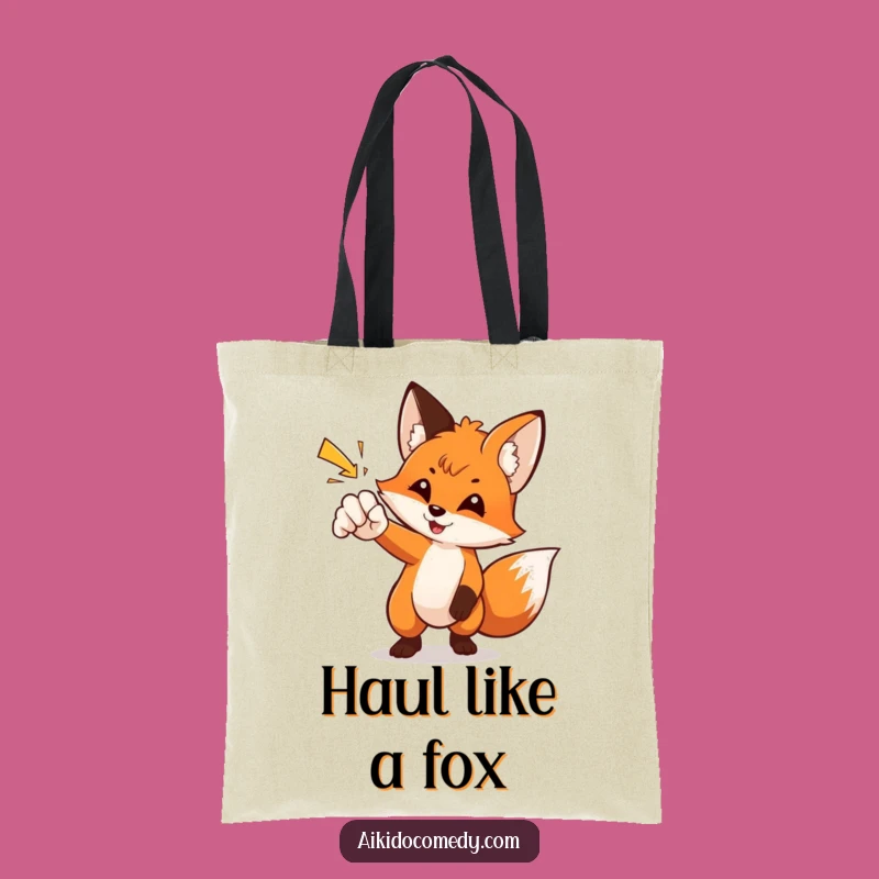 Funny Fox Kung Fu Tote Bag - Carry Your Essentials with Finesse!